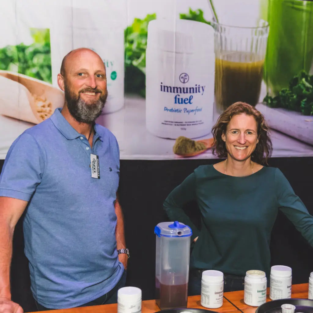 About the team at immunity fuel: small family business damian and elizabeth