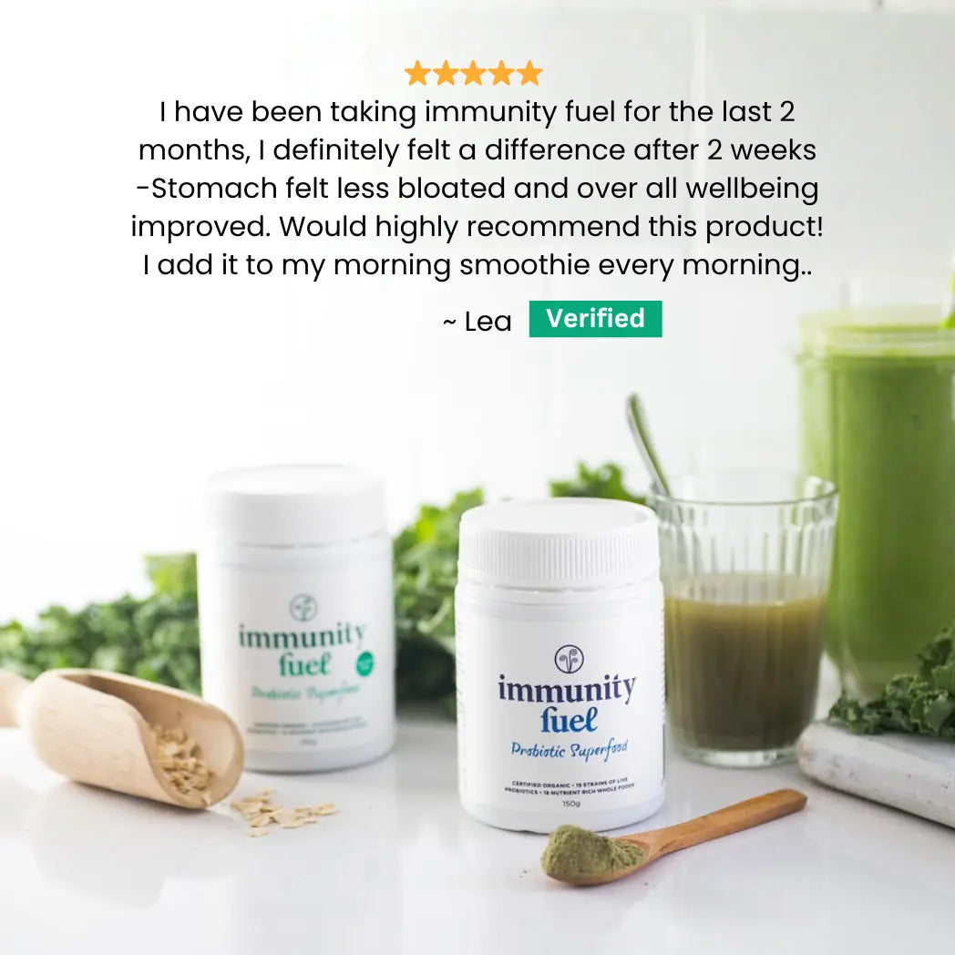 Immunity fuel original probiotic superfood for gur health and bloating reviews