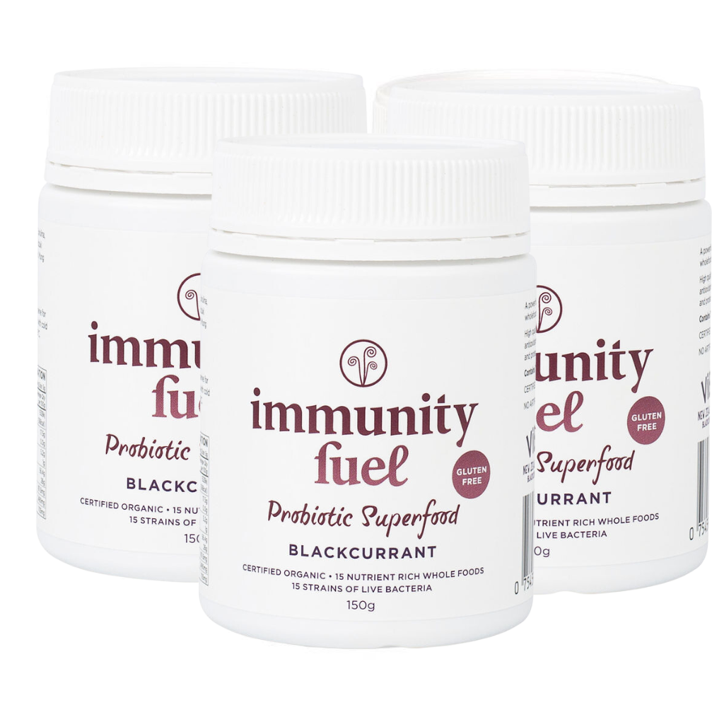 3 x Immunity Fuel blackcurrant probiotic superfood