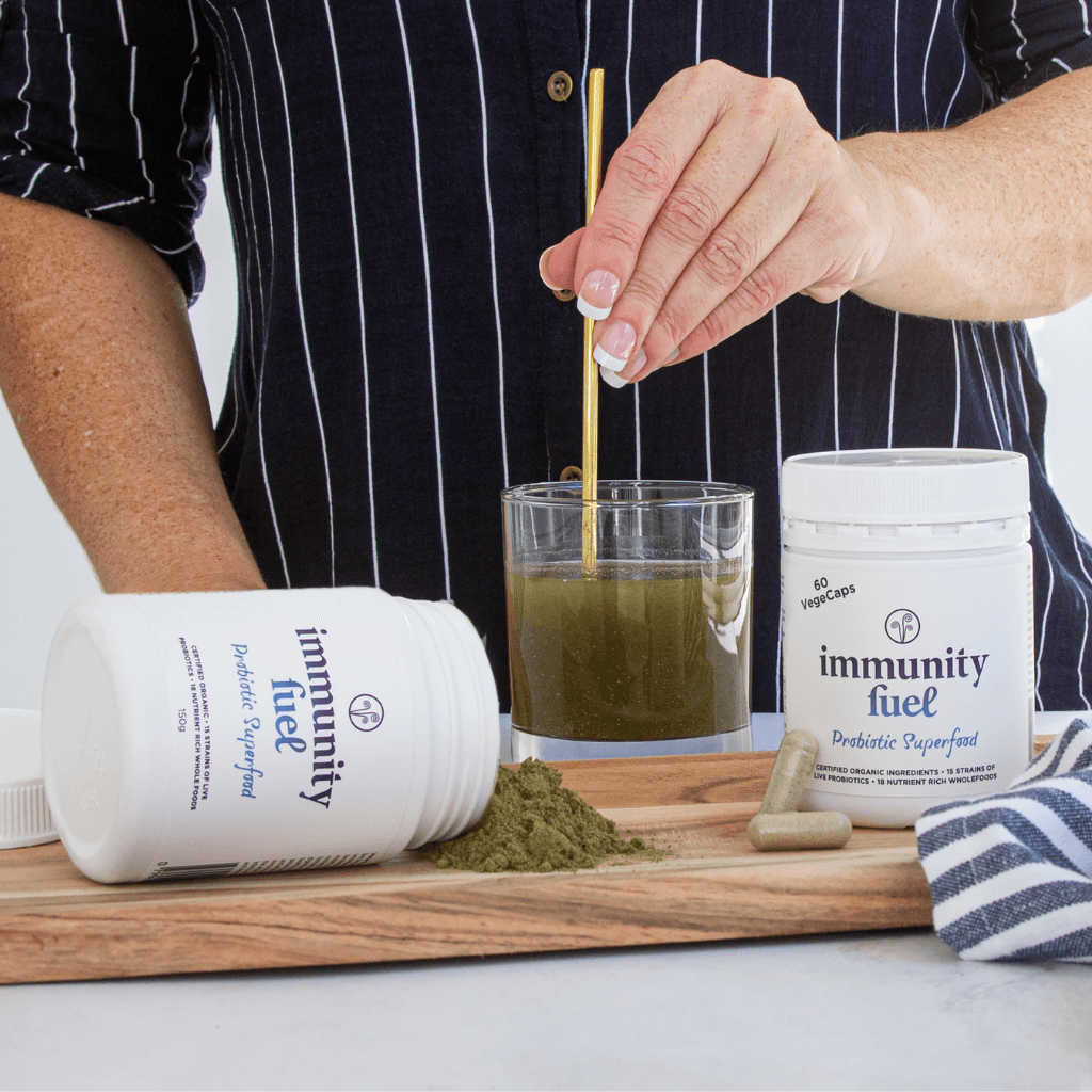 Immunity Fuel Original probiotic powder and vegecaps