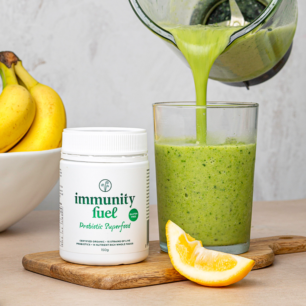 Gluten Free probiotic Superfood Green Smoothie